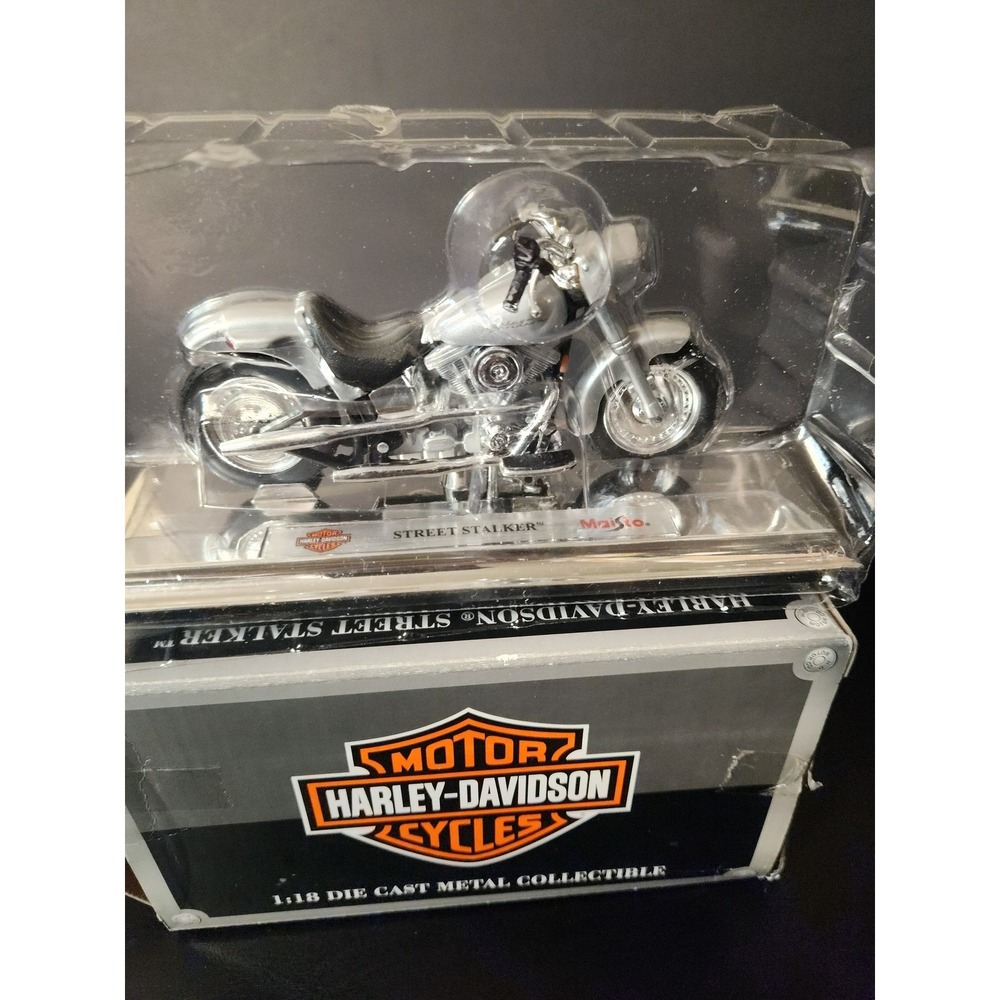 Harley-Davidson Street Stalker 1:18 Die Cast Metal Model Maisto for AVON Silver - Picture 2 of 9
